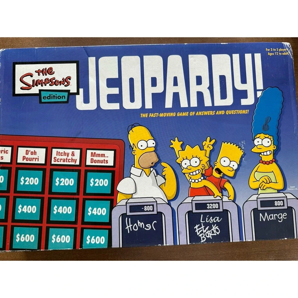 The Simpsons Jeopardy‎ Game by Pressman - 2003 Edition -